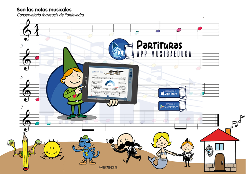 cancion notas musicales app