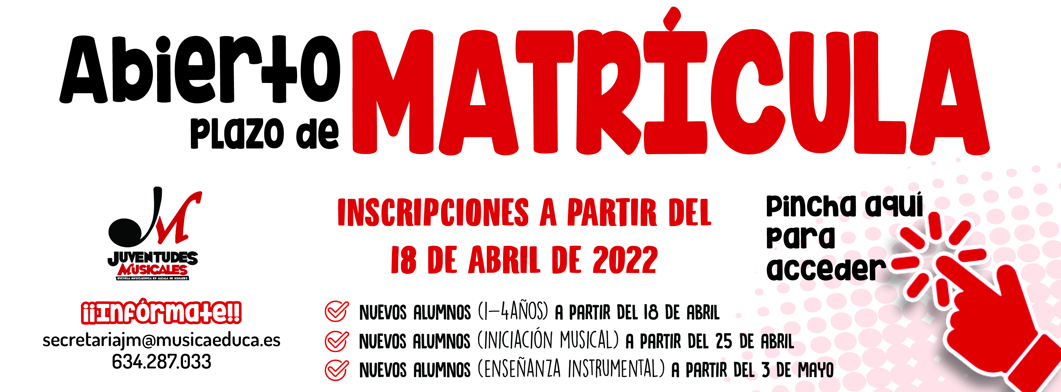 musicaeduca matricula 2022 23 abierta alcala de henares