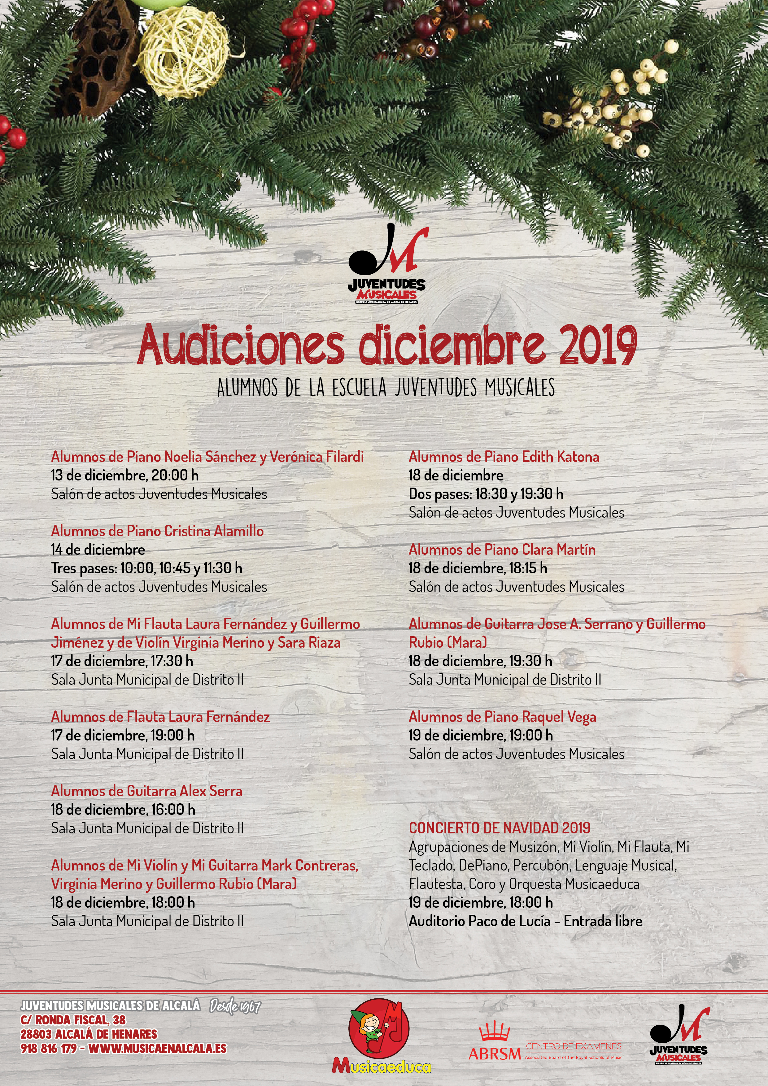 Audiciones navidad 2019