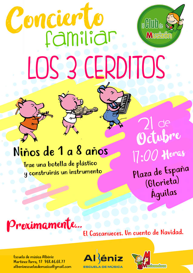 cartel los 3 cerditos