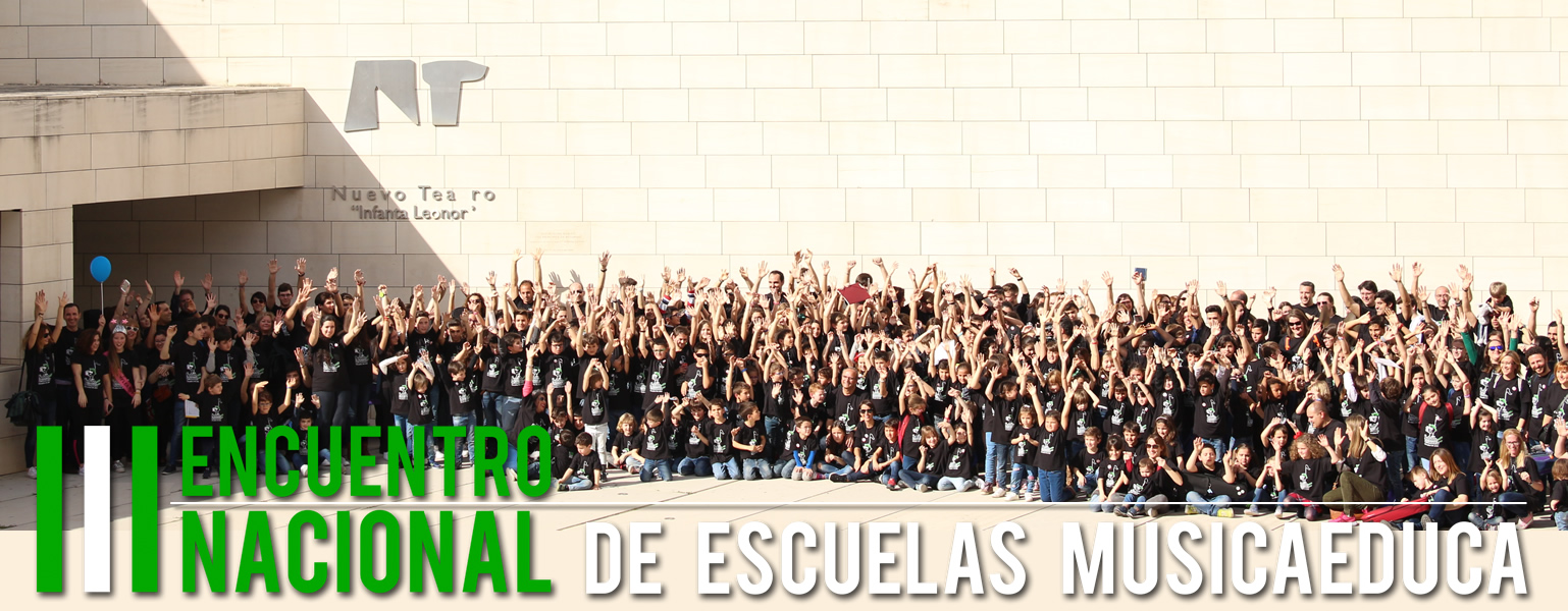 foto todos en el encuentro de escuelas musicaeduca