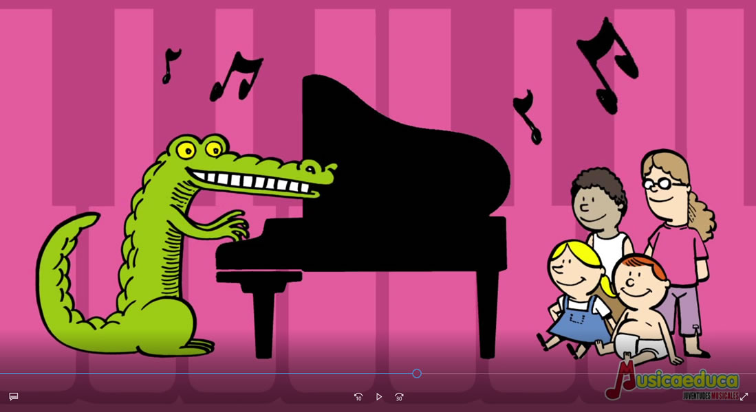 MUSICAEDUCA - Cocodrilo piano - Canciones infantiles del Zoo de Musicaeduca